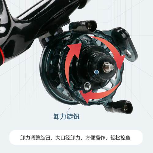 新款直销鱼轮自动排线前打轮飞钓轮鱼线轮冰钓竿鱼竿套装渔具冰钓