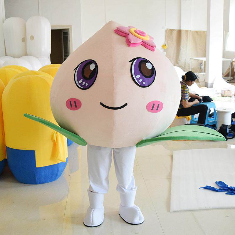 水蜜桃卡通人偶服装桃子卡通人偶服玩偶服卡通行走道具来图新款