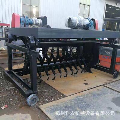 牛粪有机发酵床翻耙机 猪粪粪污翻抛机 鸡粪有机圆盘造粒机