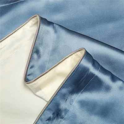 新品版19姆米DM真B丝枕套一对桑蚕丝A仿真丝丝绸枕头版套