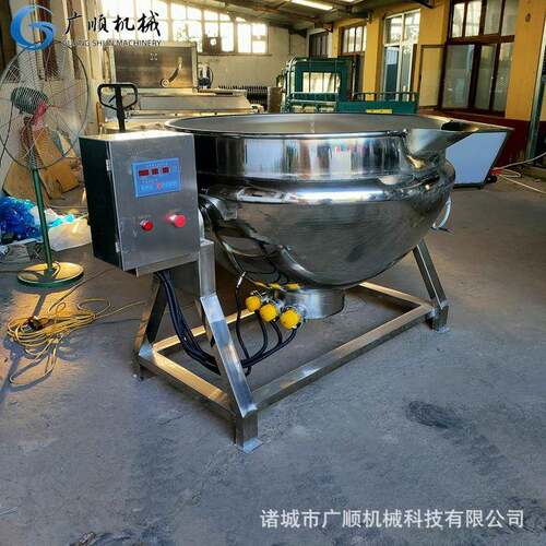 商用炒栗子搅拌糖夹设层锅 猪头肉卤电制备 加热TLG豆沙馅炒制夹