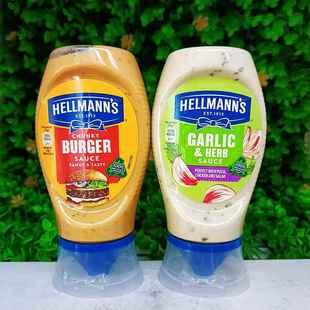 英国进口好乐门汉堡酱蒜香酱蛋黄HELLMANNS BURGER GARLIC SAUCE