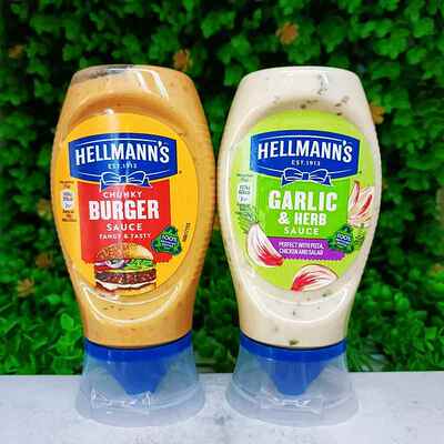 英国进口好乐门汉堡酱蒜香酱蛋黄HELLMANNS BURGER GARLIC SAUCE