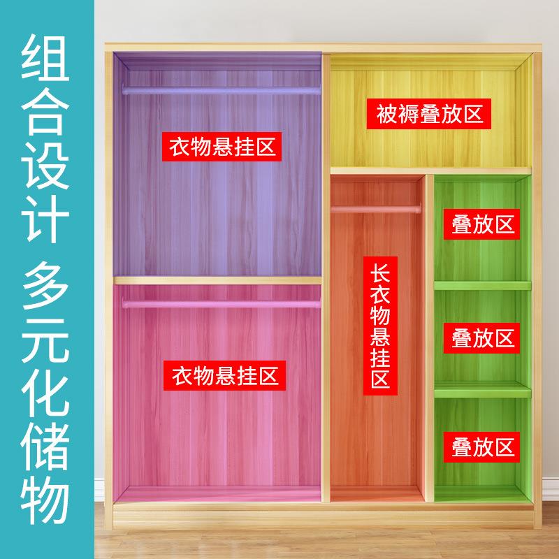 帘衣柜家用室欧式风格20式25新款入户挂衣架卧133简易无门开放布