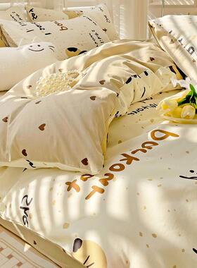 四卡通床上件套100全棉纯棉被套床罩儿童件单人AL101115学生宿舍