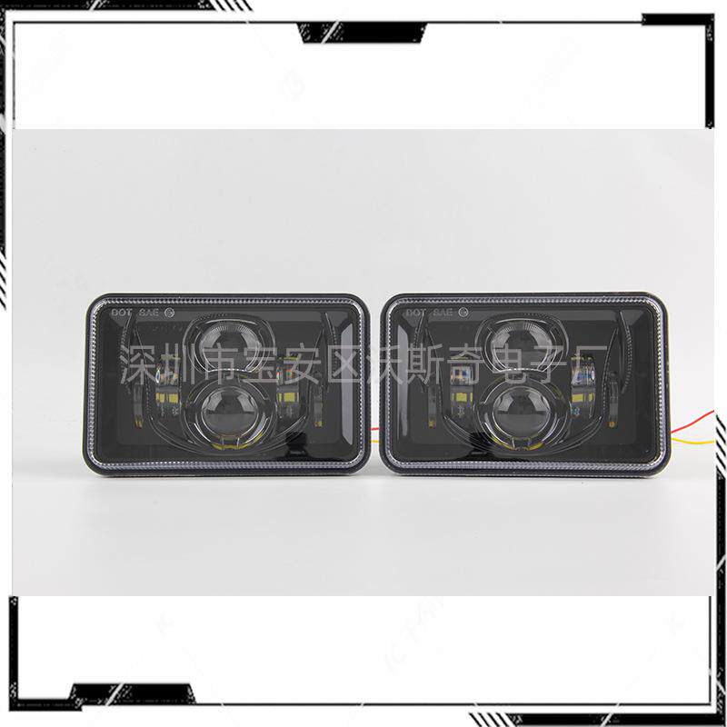 现货越野改装4x6寸inch方灯超亮led前大灯货车卡车工程车头灯