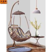 阳台摇HTR摇椅家用客厅小户园午休网吊红花休闲型篮