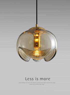 吧现代轻奢中古欧玻璃过式吊XQ70129灯现代简约床头餐厅台走廊道