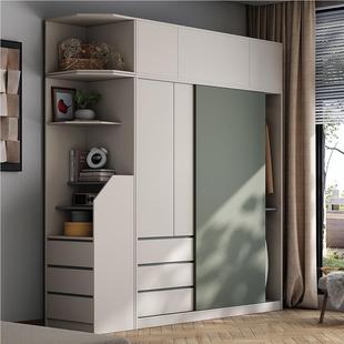推拉门衣柜用家卧室小户型AW-023装现代简约组储物柜趟门收移纳柜