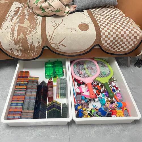 小户型沙发下收纳神器周转箱抽屉式玩具娃娃杂物收纳储物盒收纳筐