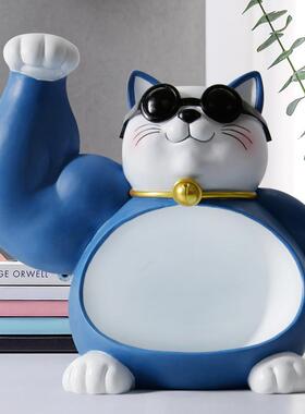 正品招财猫客厅玄关入门口放钥匙收纳装迁饰搬的家新户房子乔礼物