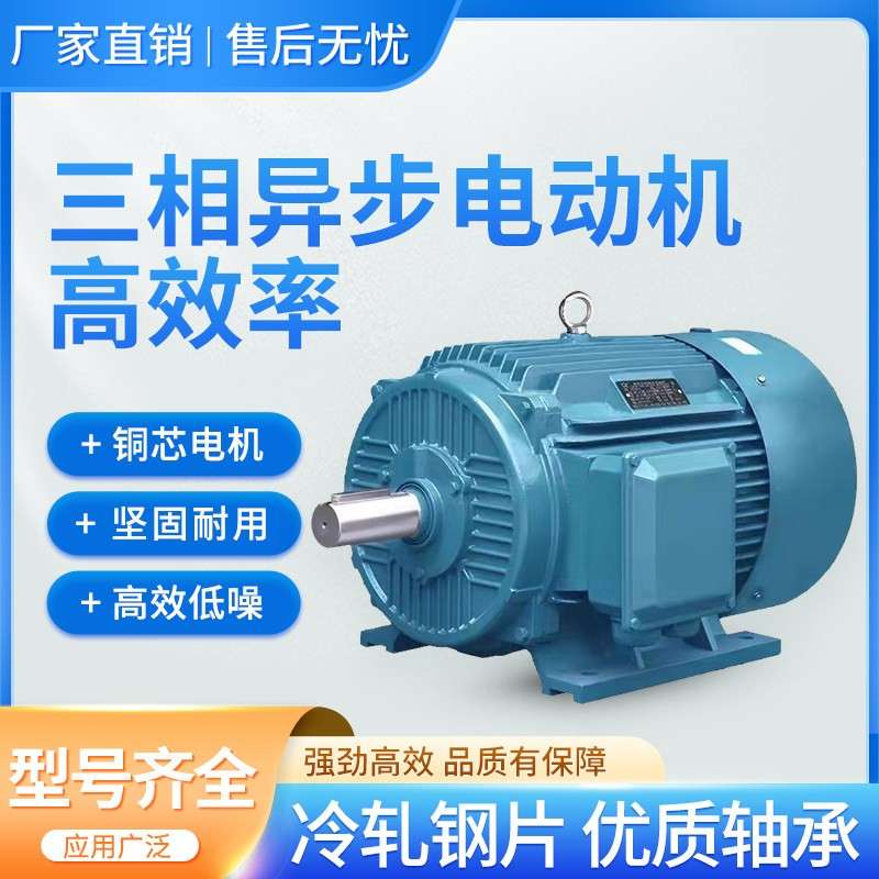 三相异步马达1.1千瓦1.5/2.2/3千瓦4KW5.5/7.5千瓦国标电机380v
