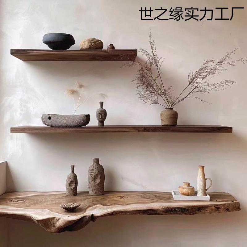 实木置物架异形天然环保装饰壁挂北欧墙上隔板玄关客厅卧室民宿