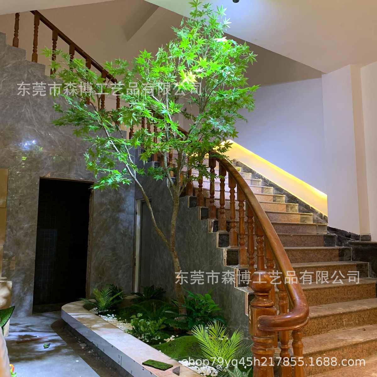 北欧室内仿真绿植盆景ins风落地花槽花艺店铺隔断植物架桌面摆花