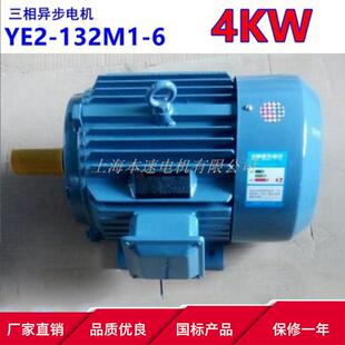 4KW YE3系列三相异步电动机YE3 132M1 马达 6极三相异步电机