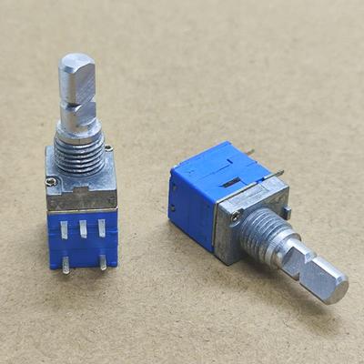 09型 单联5脚带开关密封电位器 B10K 音响功放 柄长16MM 半轴B103