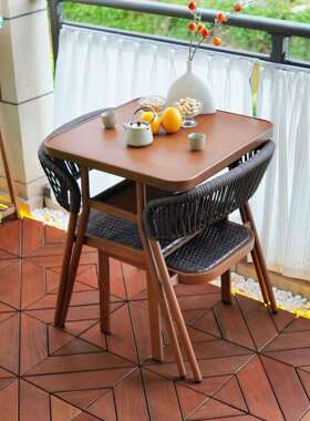 藤三件套阳台椅茶SPG桌休闲户外庭椅编院茶几组合室外露天藤靠背