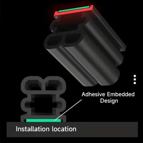 汽车密封条B型密封条双层隔音加厚全车防噪音通用车门降噪门缝条