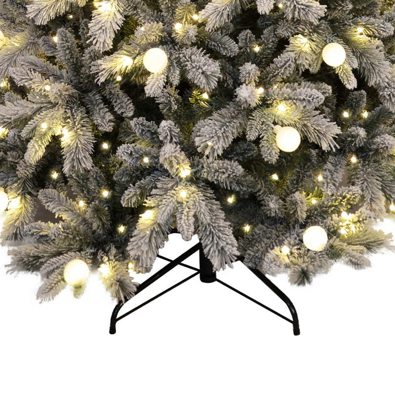 家用圣诞树别墅商场橱窗大型pe积雪网红圣诞树圣诞节装饰场景布置