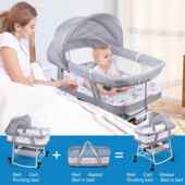 便携式 床中宝宝婴儿可折叠出外移动新生儿睡仿生460b床b床上床床