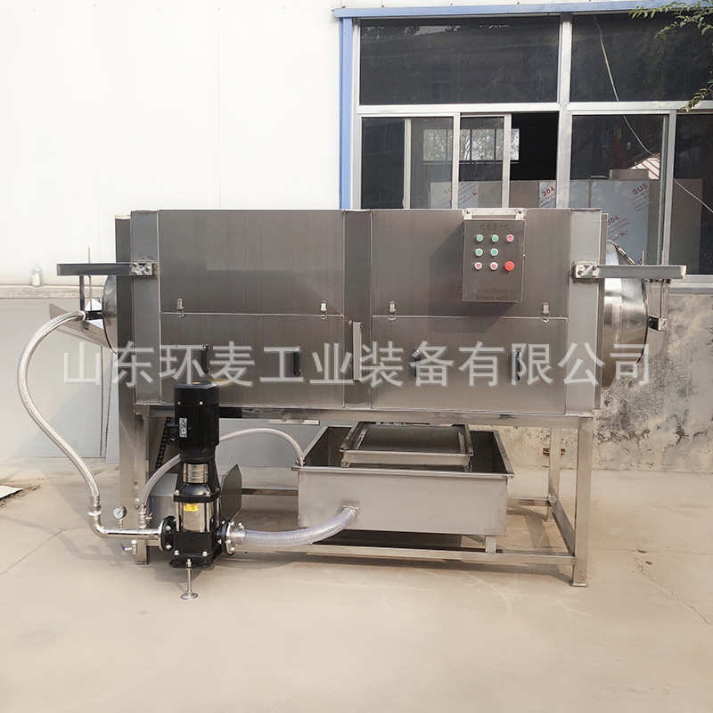 果机开心杏仁核桃仁设备仁清洗机莲子滚筒式去皮去皮  脱衣