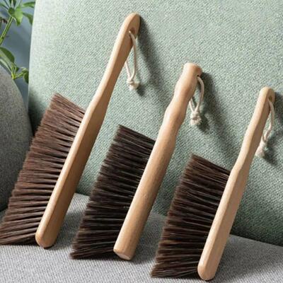 Natural Wood Bristles Brush Anti-static Desktop Bar Grinder
