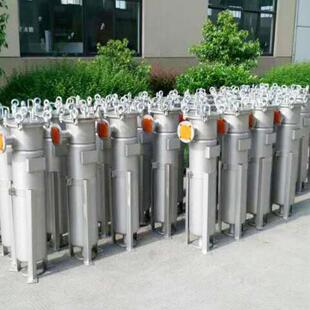 温州不锈钢袋式过滤器 过滤系统单芯空气过滤器 快装双联过滤器