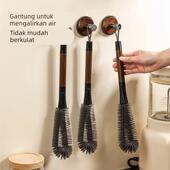 不锈钢杯刷多功能二合一杯刷家用厨房用品清洁工具可壁挂清洁杯刷