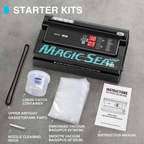 MAGIC SEAL MS300英文版 - 不挑袋通用袋真空包装机VACUUM SEALER