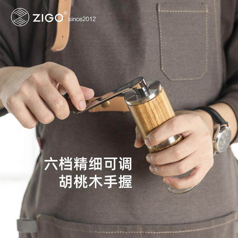 不锈钢磨豆机手动研磨器手摇咖啡豆家用意式小巧便携水洗可调厂家