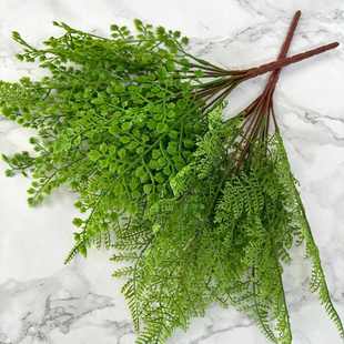 饰 13叉软胶蕨叶仿真园艺仿真绿植批发INS风仿真植物厂家家居装