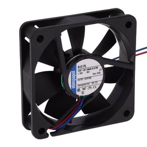 原装德国进口 612FL 6015 12V 0.41W静音机柜散热风扇