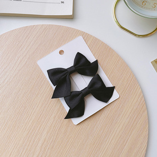 汉服周岁女童儿童发夹蝴蝶结宝宝头饰女宝发饰头花女宝宝红色