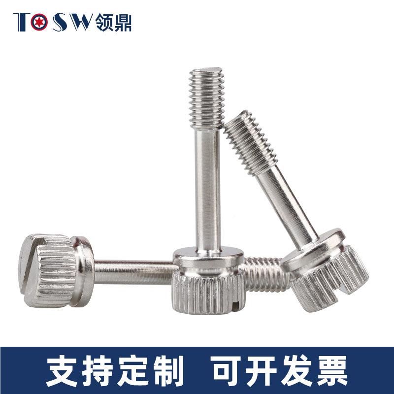 34不锈钢一字槽出松不脱螺钉GB89竖纹手0拧防松不脱3螺RPR丝 M3M4