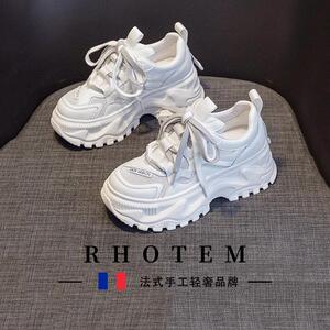 RHOTEM轻奢小众内增高老爹鞋2026春夏秋季透气爆款厚底休闲运动鞋