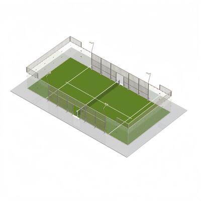 PadelStadium笼式网球场Cagetenniscourt角柱板式帕德尔球场厂
