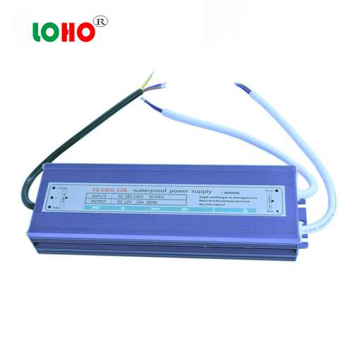 超薄12V25A防水电源24V300W防水电源24V12V300W超细薄款防水电源