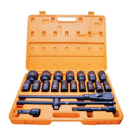 厂家供应 21PCS加长重型套筒 3/4气动套筒21PCS