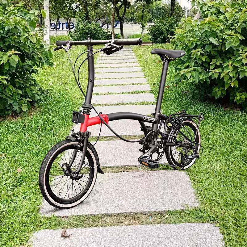 小布16寸折叠自行车成人旅行便携3段折叠车9速儿童单车女士车轻巧