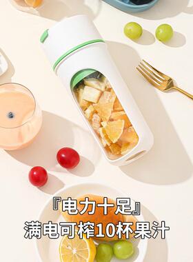 跨境新款榨汁杯便携式榨汁机充电小型果汁杯学生家用多功能果汁机