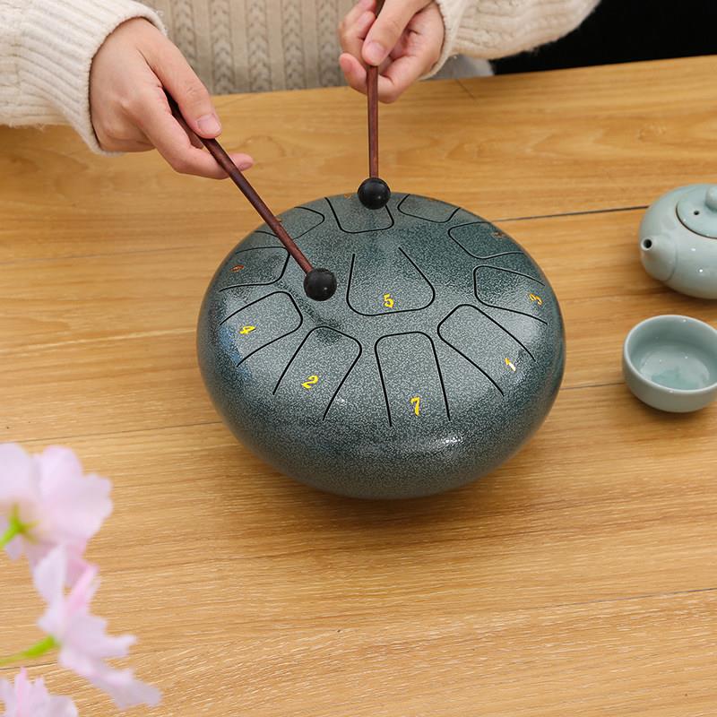 8寸11音8音空灵鼓音乐启蒙梵音鼓钢舌鼓艺术品摆件初学者民族乐器