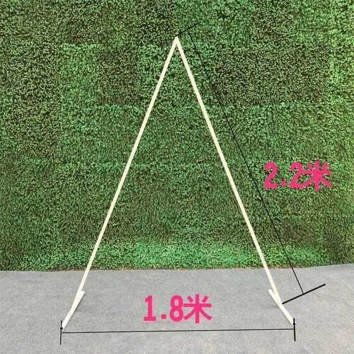 新款铁艺三角装饰门婚庆道具背景几何拱门异形门花艺布置森系T台
