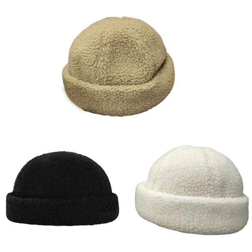 Simple Sailor Hat Docker Cap Lambswool Brimless Landlord Hat