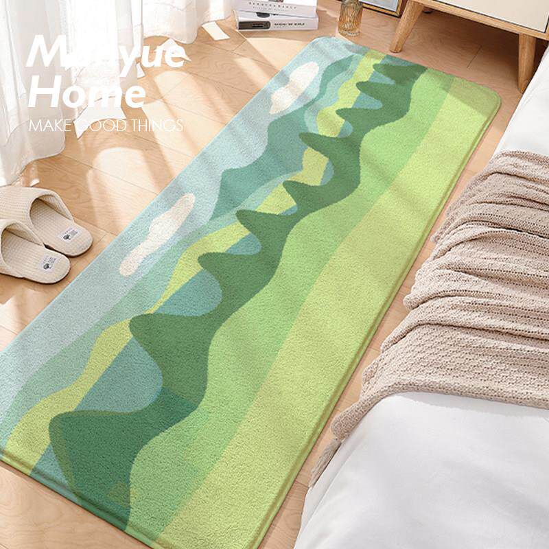 蔓越家 床边地毯卧室地垫厚房间长条家用毛绒客厅茶几毯飘窗垫子