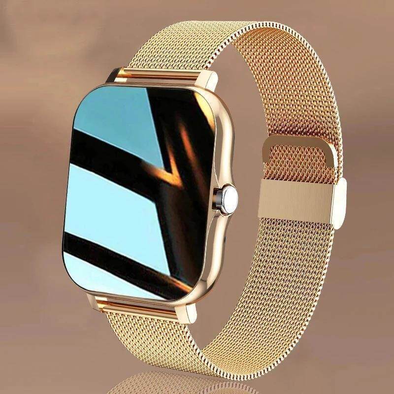 Women Stainless Smart Watch Mens Smartwatch for Android IOS