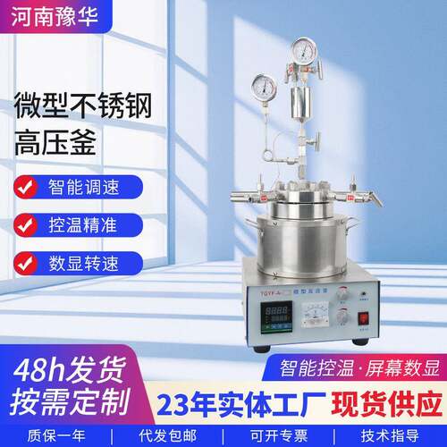 TGYF系列磁力搅拌高压反应釜微型台式不锈钢反应釜实验室不锈