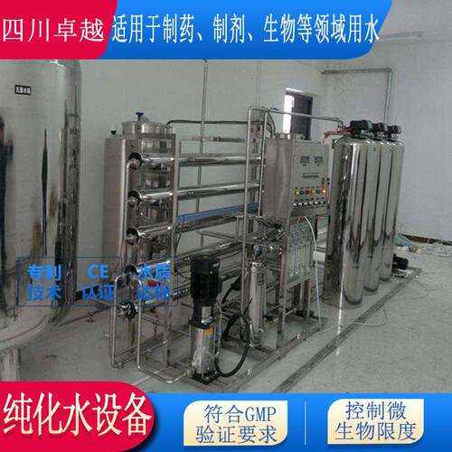 典纯水设备全不锈钢落地式纯水设备GMP标准纯水设备500L