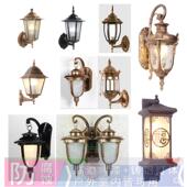 包邮 欧式 壁灯户外防水覆古阳台六角庭院灯过道楼梯墙壁灯LED