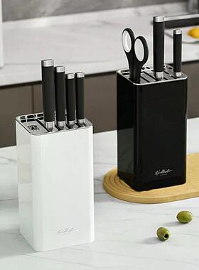 轻奢刀架放刀具架家用刀座菜刀置物架厨房收纳架台面款刀架子置物