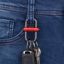 德国troika不锈钢腰挂钥匙圈，可拆卸男士高档简约汽车钥匙扣